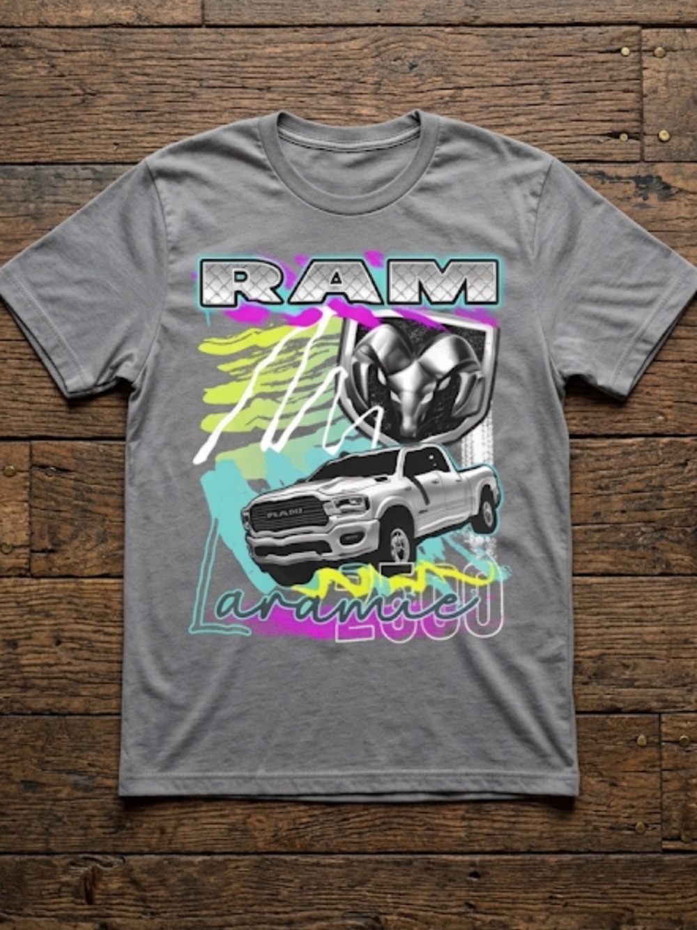 Dodge Truck Graphic Gray Shirt